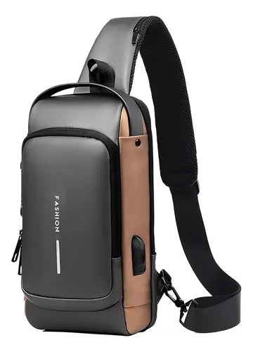 Bolso cruzado antirrobo - Bolso bandolera de piel sintética - Bolsa de pecho para uso diario