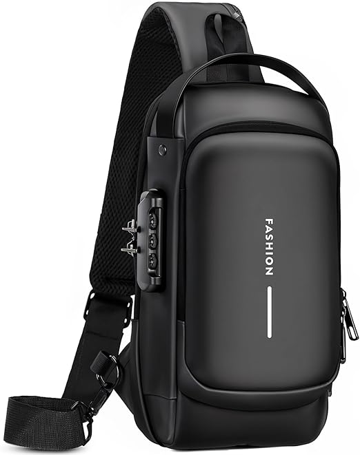 Bolso cruzado antirrobo - Bolso bandolera de piel sintética - Bolsa de pecho para uso diario